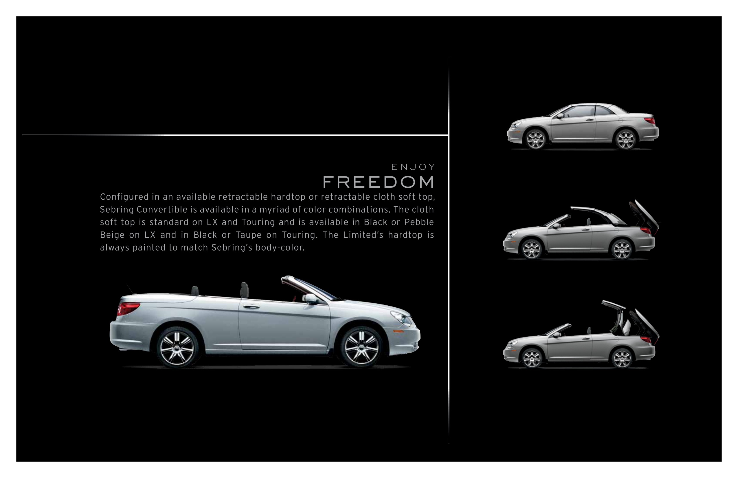 2010 Chrysler Sebring Convertible Brochure Page 1